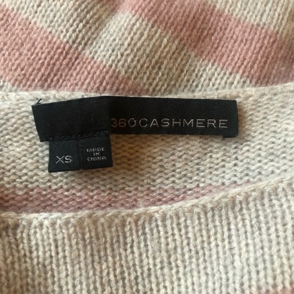 360 Cashmere - 100% Cashmere stripped sweater - xs - Picture 3 of 3